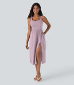 Robe décontractée mi-longue SoftlyZero™ Airy avec coques et effet frais InstantCool avec poches, bonnets E-G