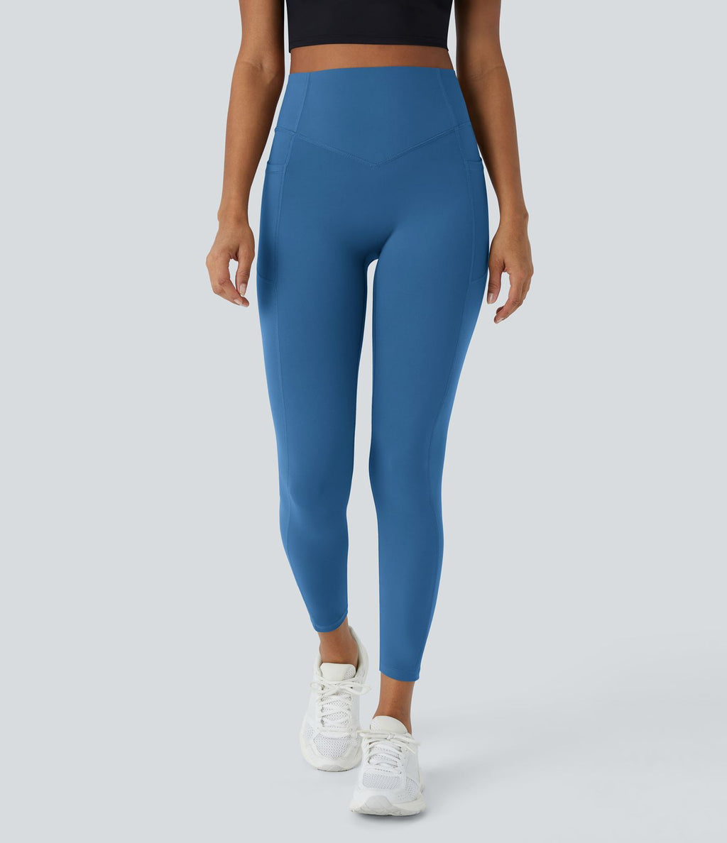 Legging d'entraînement gainant galbant taille haute avec effet scrunch et poches Halara UltraSculpt™