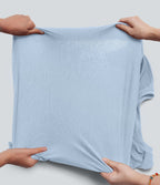 T-shirt col rond manches chauve-souris coupe décontractée