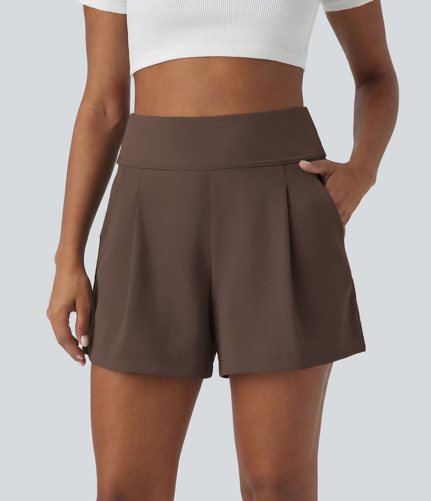 Short de travail large taille haute DayStretch avec poches