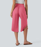 Pantalon corsaire gainant taille haute à ourlet asymétrique et séchage rapide avec poches Breezeful™