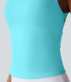 Débardeur yoga SoftlyZero™ Plush à découpes A-D