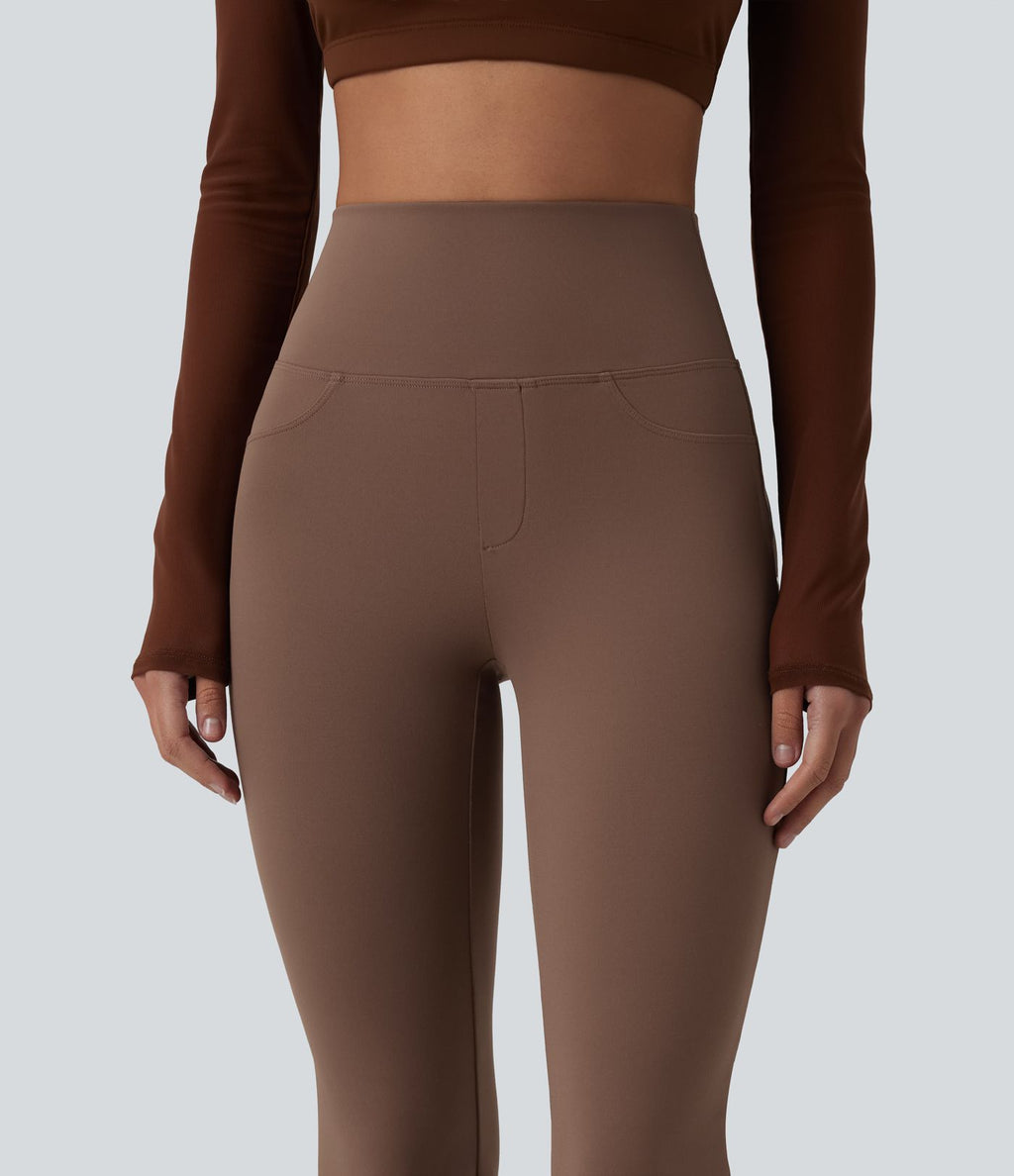 Legging de yoga bootcut DayStretch gainant taille haute avec poches