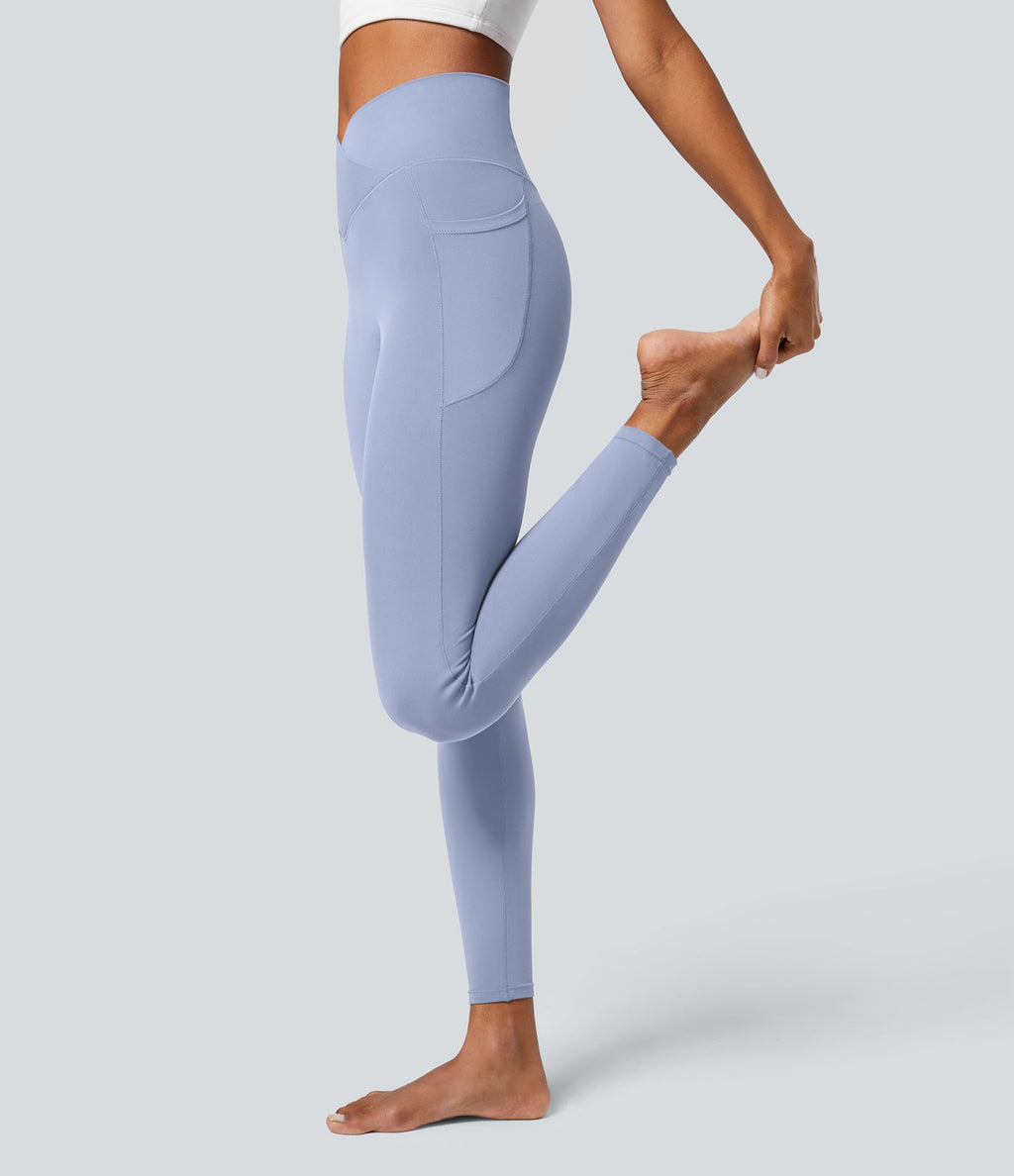 Softlyzero™ Legging Unis Poches Croisées