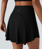 Jupe-short 2-en-1 mini de vacances taille haute croisée à séchage rapide avec poches latérales effet frais InstantCool