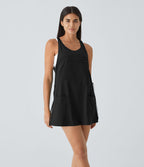 Breezeful™ Robe Sport Randonnée Mini Séchage Rapide 2 Pièces Dos Nu Poches Multiples Cordon de Serrage