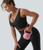 Brassière de sport d'entraînement Halara UltraSculpt™ maintien moyen col V push-up - Bonnets E-G