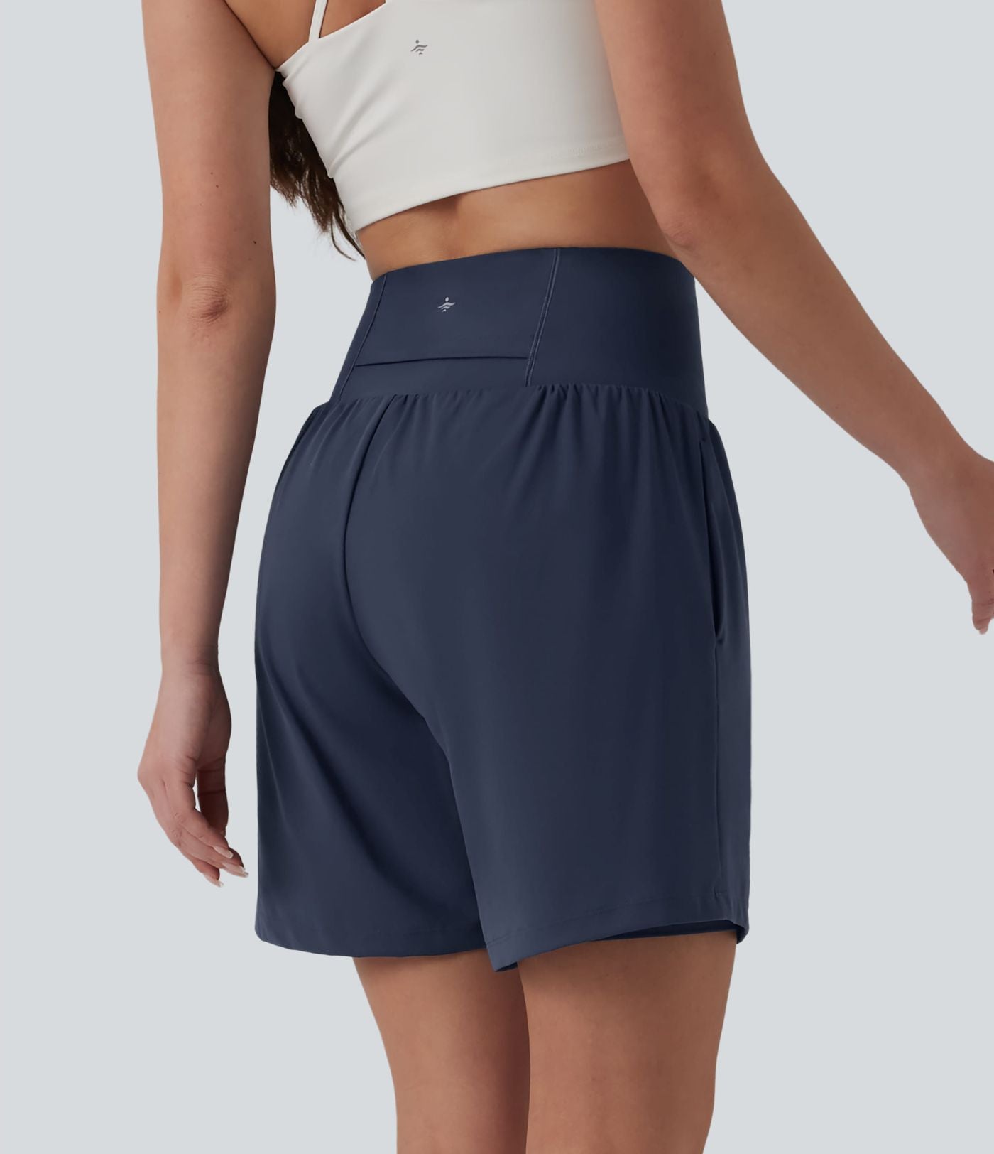Short de yoga SoftlyZero™ Airy 2-en-1 gainant taille très haute effet frais InstantCool 17,5 cm avec poches