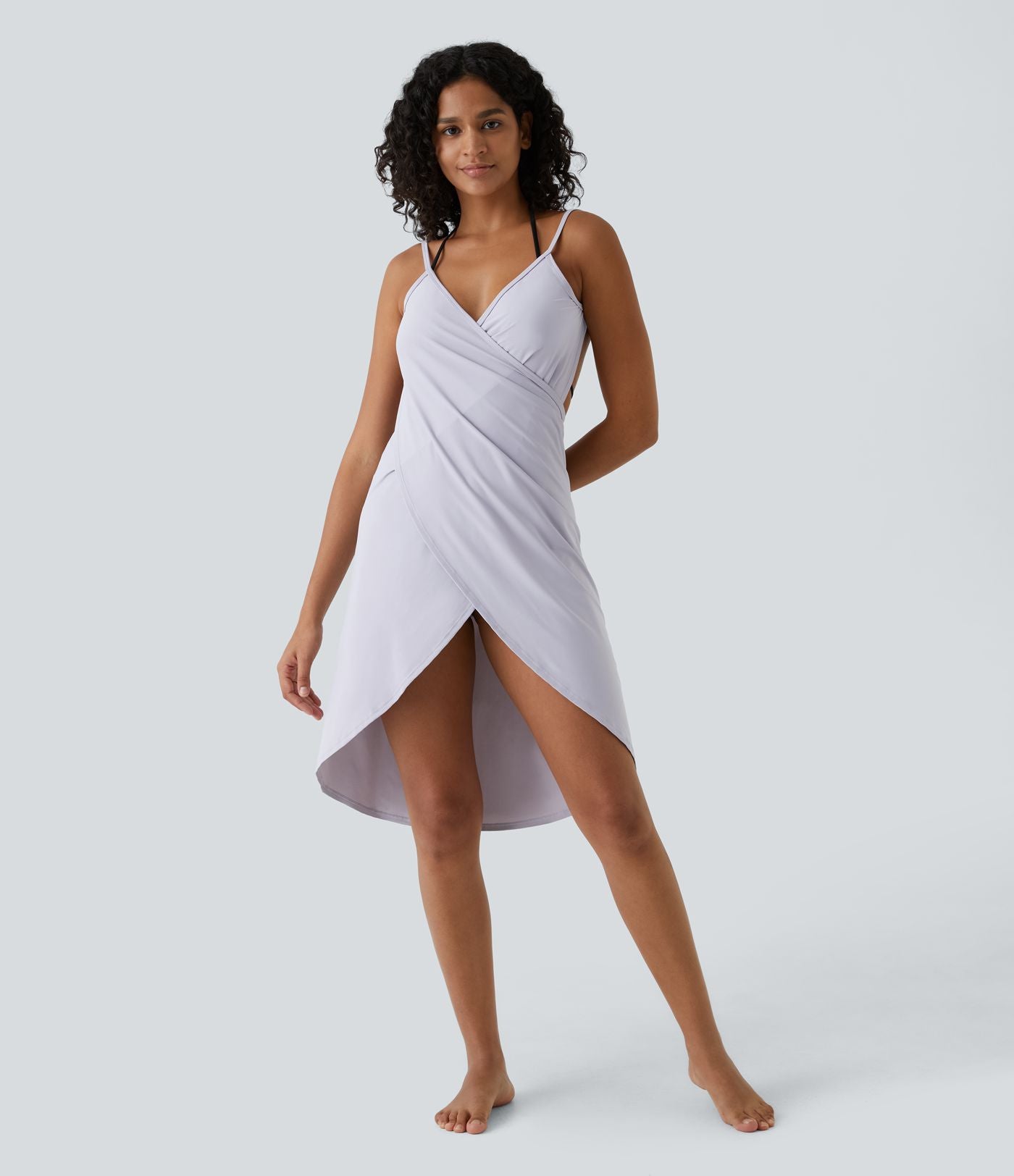 Robe de Plage Fines bretelles croisée dos nu effet portefeuille effet frais InstantCool