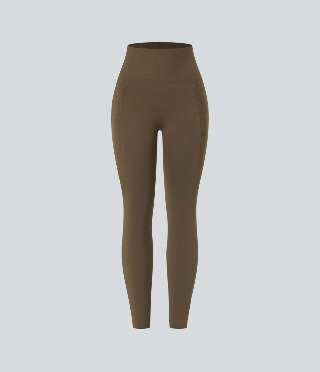 Legging yoga 7/8 taille haute froncé sans couture OneForm Seamless Flow