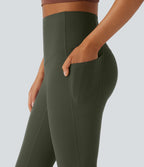 Pantalon de yoga à coupe bootcut gainant taille haute avec poches Halara UltraSculpt™