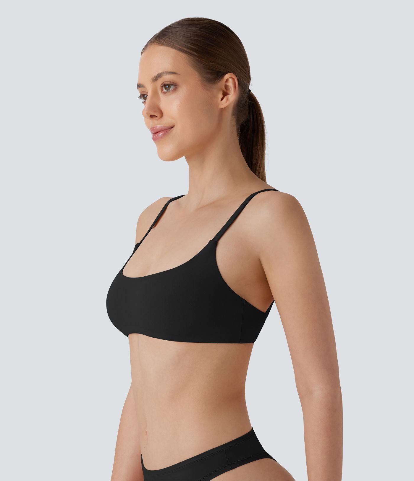 Brassière de détente extensible dos nu douce pour la peau avec bretelles ajustables