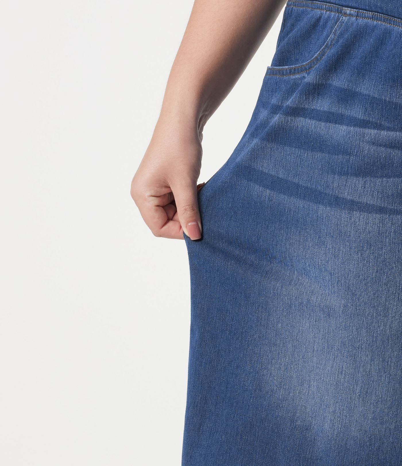 Short en jean Halara Flex™ ample décontracté grande taille ventre plat, taille haute, croisé, à poches