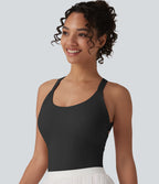 Body SoftlyZero™ Airy col U sans manches dos torsadé ouvert effet frais InstantCool avec boucle réglable et brassière intégrée