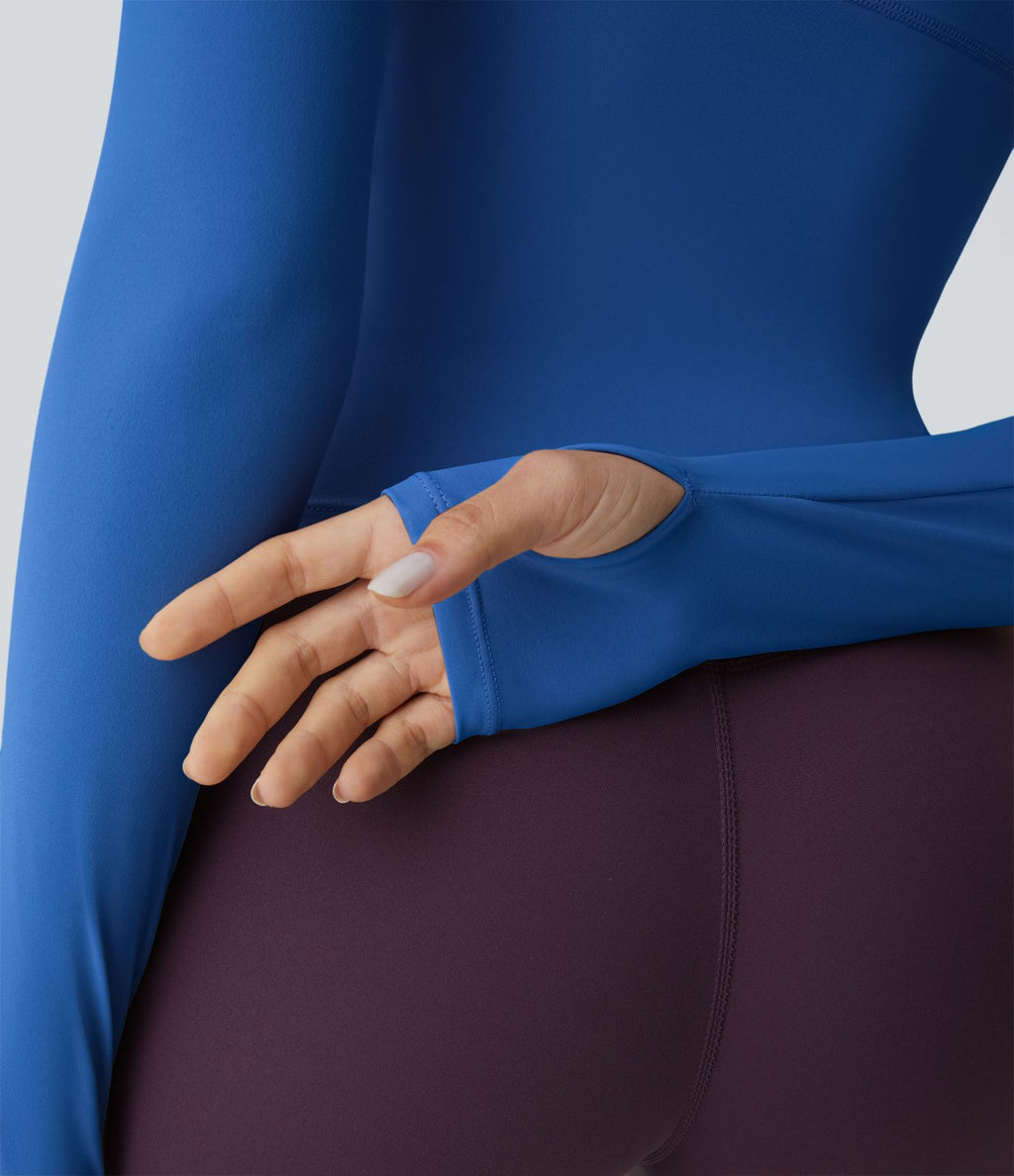 Top Sport Yoga Uni Trous pour les Pouce