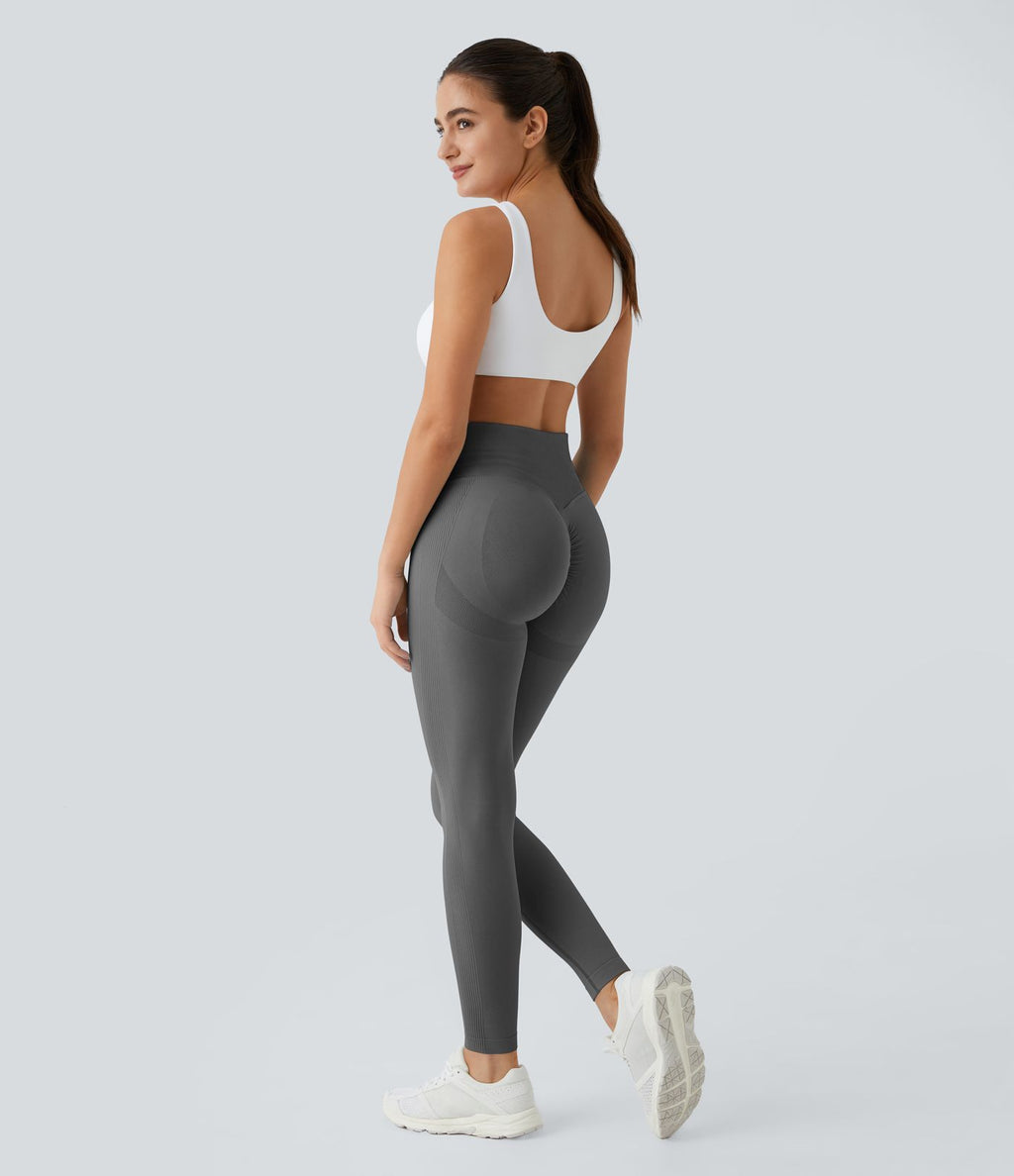 Legging push-up taille haute froncé sans couture OneForm Seamless Flow