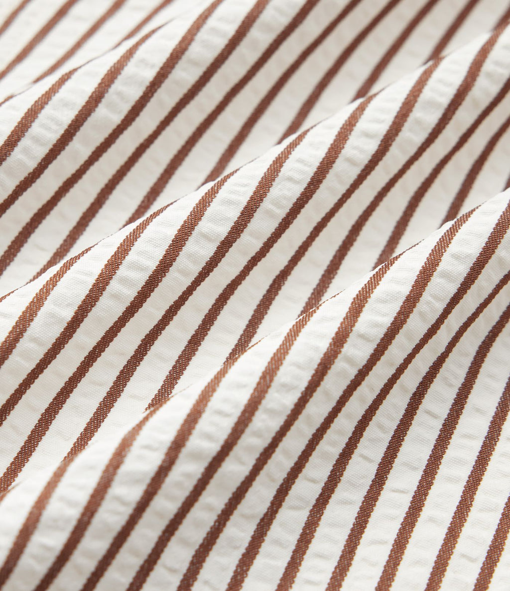 Chemise tailleur manches longues à rayures