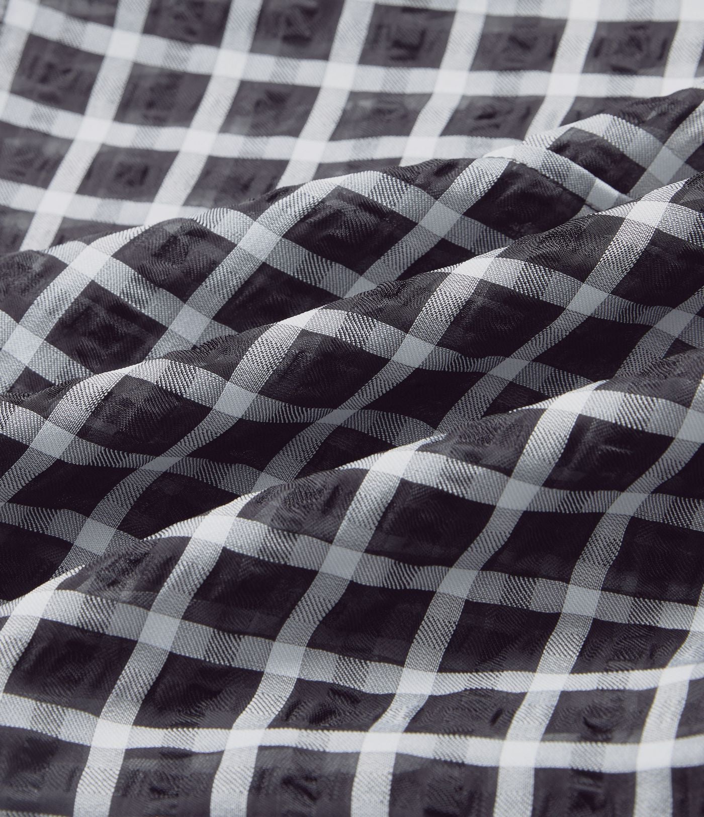 Pantalon décontracté à carreaux taille haute coupe ample avec poches latérales