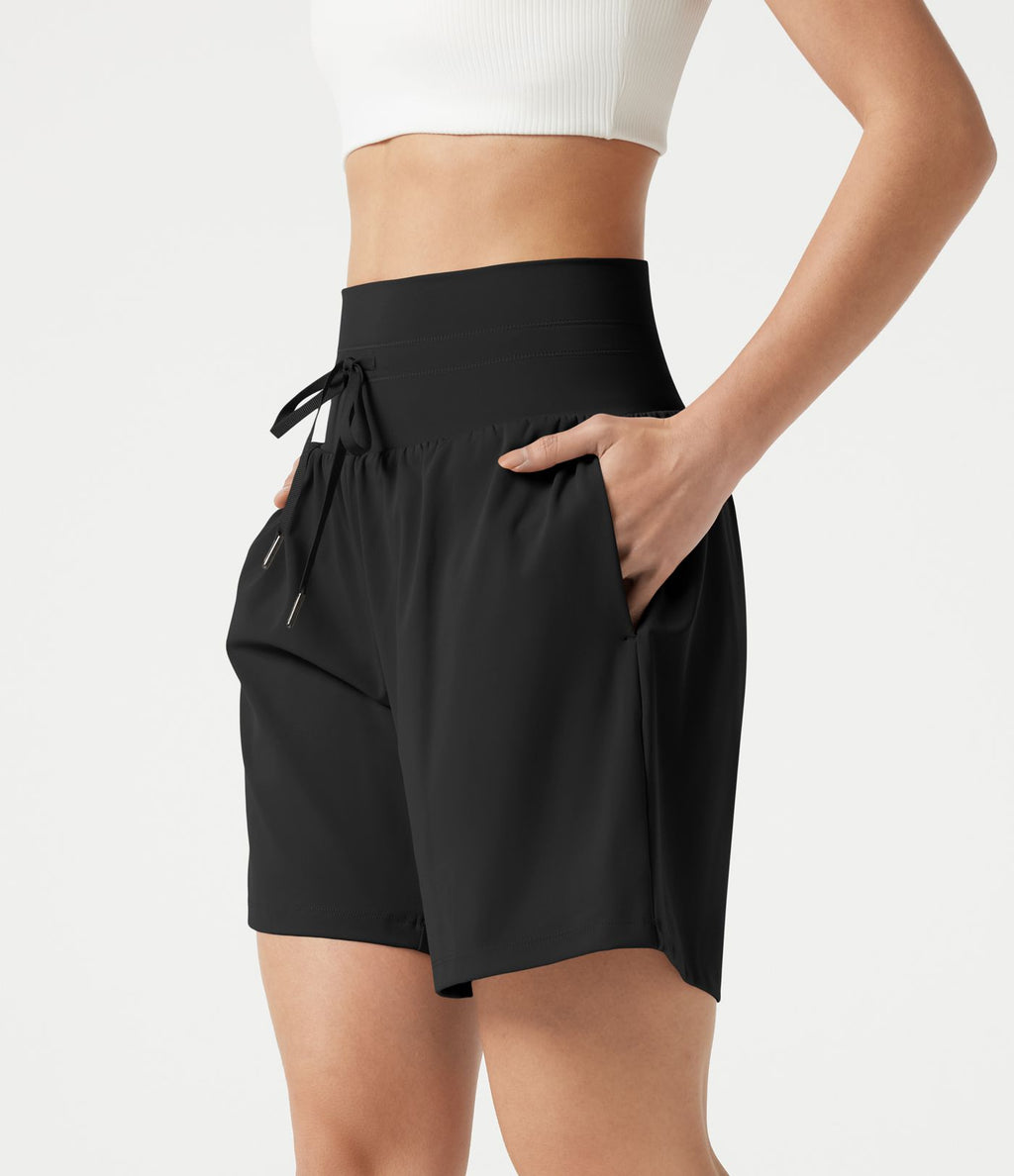Short de yoga SoftlyZero™ Airy taille ultra-haute cordon 2-en-1 effet frais InstantCool 17,5 cm avec poches