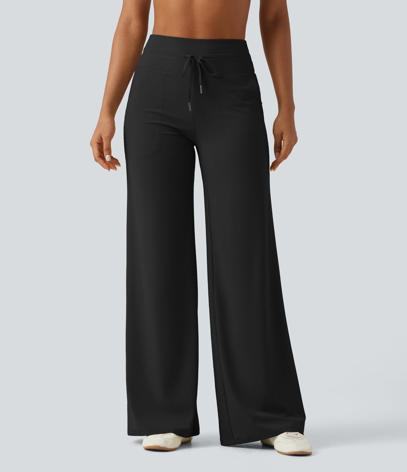 Pantalon yoga droit  Halara UltraSculpt™ taille haute avec cordon de serrage et poches