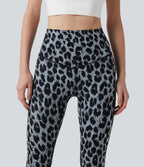 Legging de yoga gainant taille haute imprimé léopard avec poches Halara UltraSculpt™