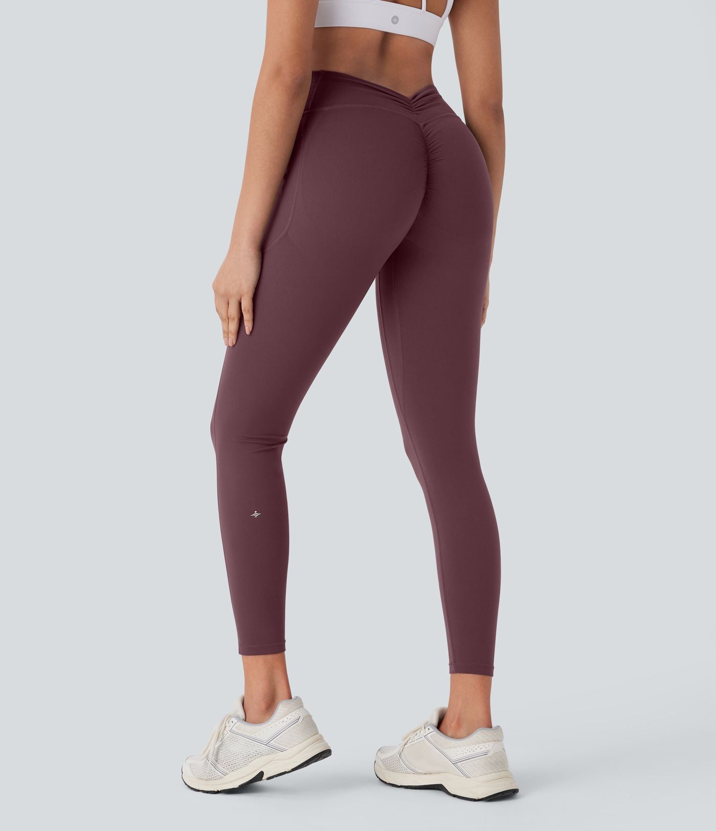Legging de yoga gainant galbant taille haute avec fronces et poches Halara UltraSculpt™