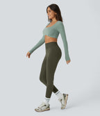 Legging yoga gainant effet push-up taille moyenne sans couture OneForm Seamless Flow