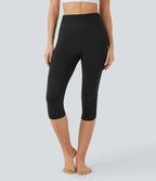 Legging yoga pedal pusher taille haute froncé sans couture OneForm Seamless Flow