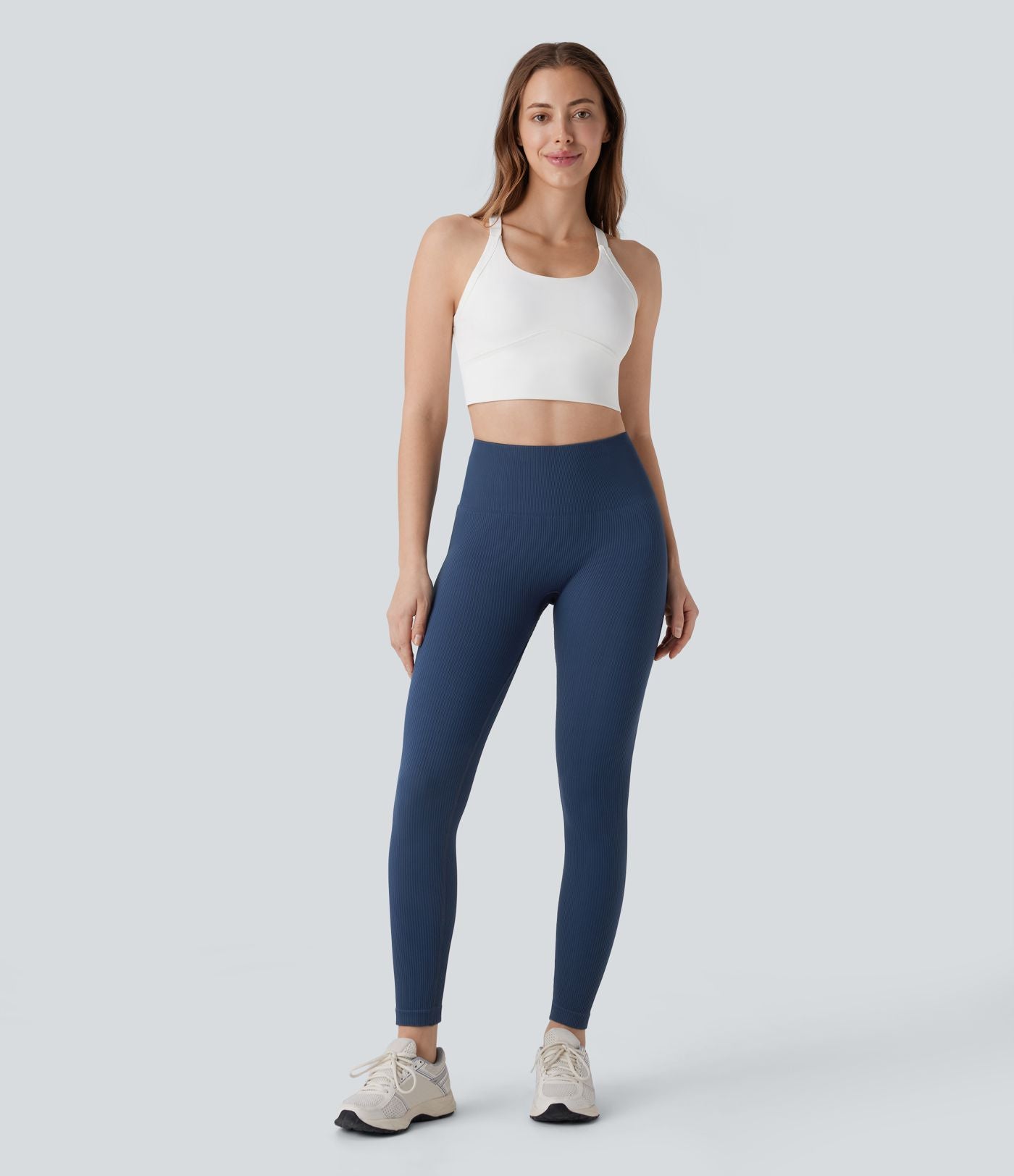 Legging de yoga 7/8 sans couture Seamless gainant et sculptant à taille haute