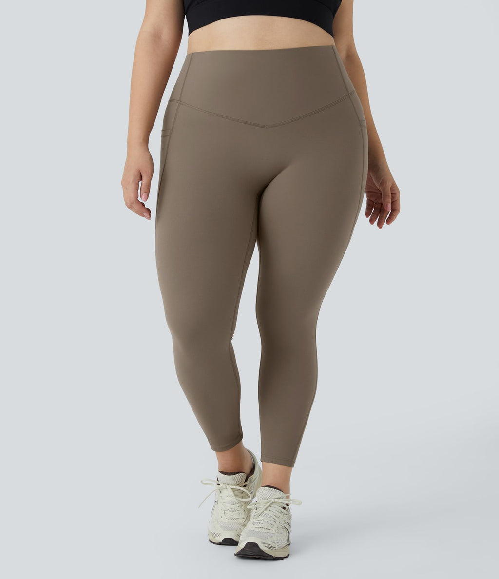 Legging d'entraînement gainant taille haute grande taille avec poches Halara UltraSculpt™