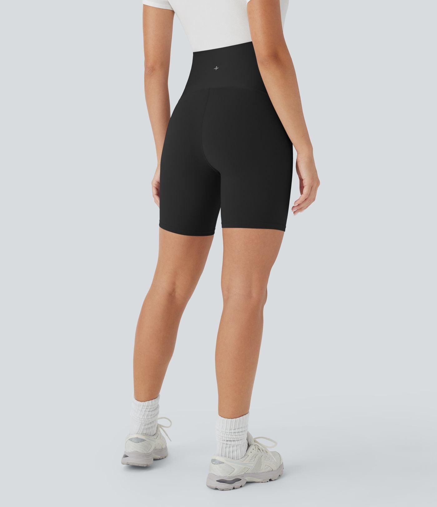 Short cycliste de yoga de maternité Softlyzero™ à taille super haute 17,5 cm-UPF50+
