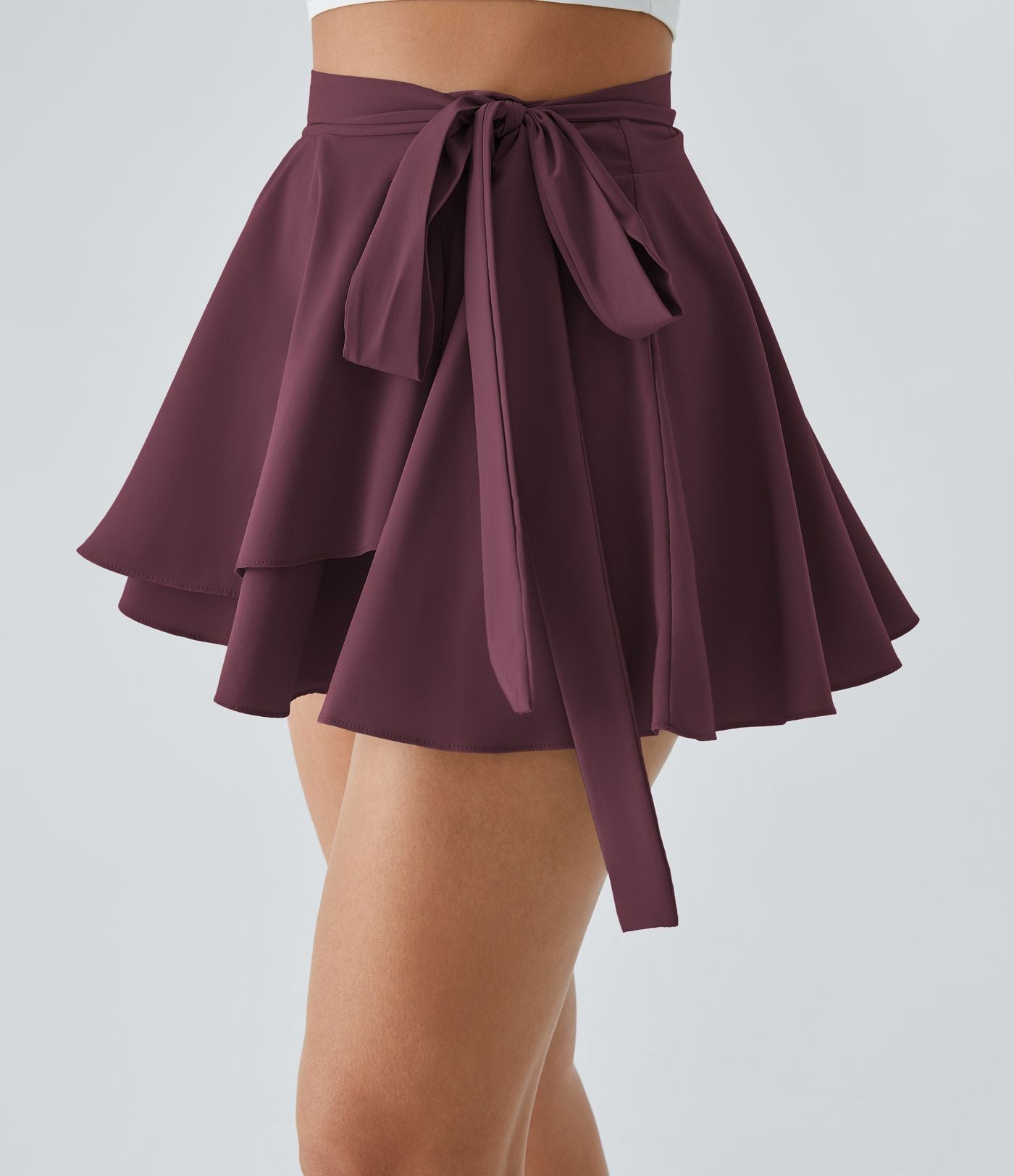 Breezeful™ Jupe Évasée Casual Taille Haute 2 en 1 Poche Latérale Séchage Rapide
