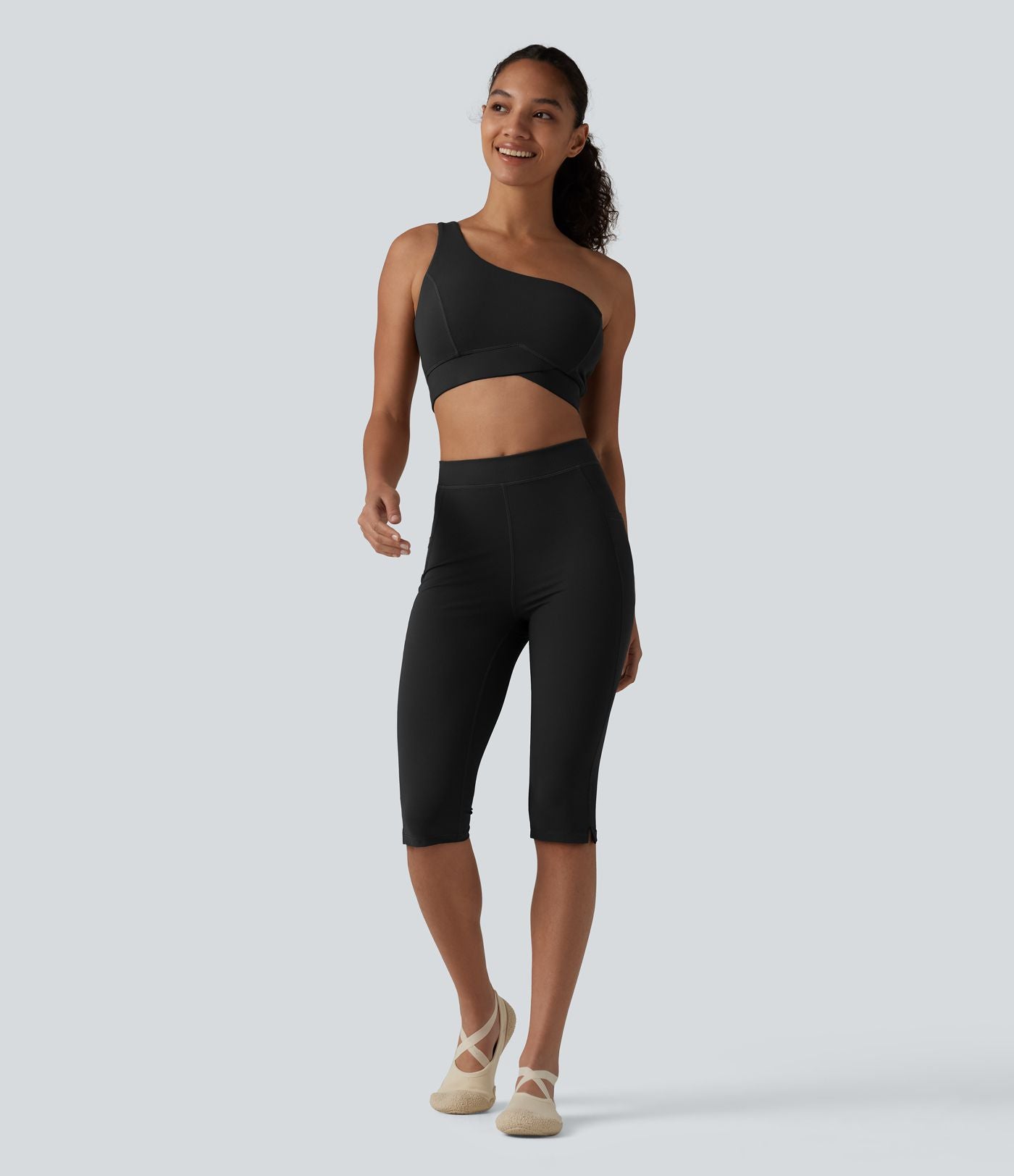 Halara UltraSculpt™ Legging corsaire de yoga taille haute avec poches