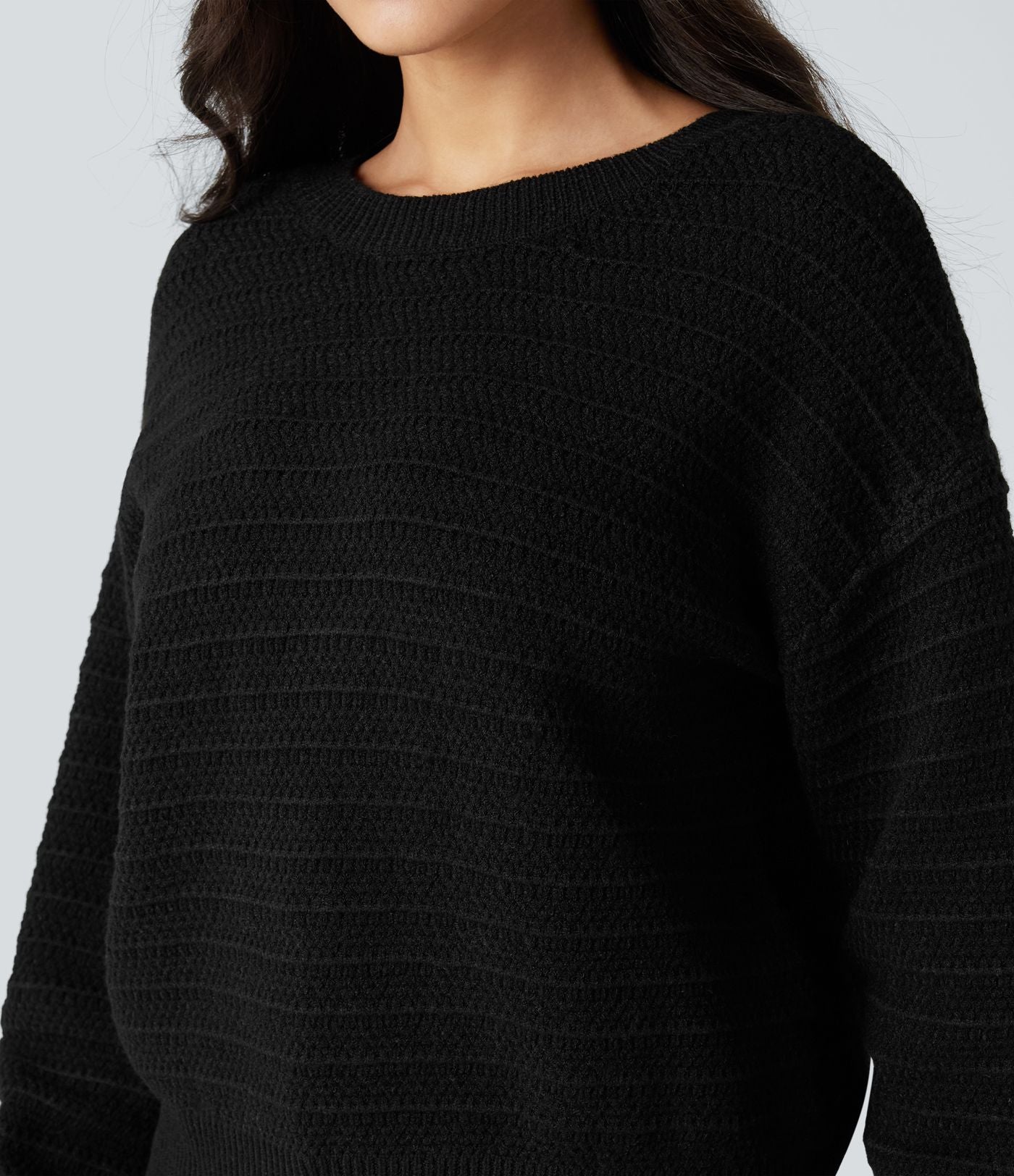 Pull tailleur liens dans le dos manches longues