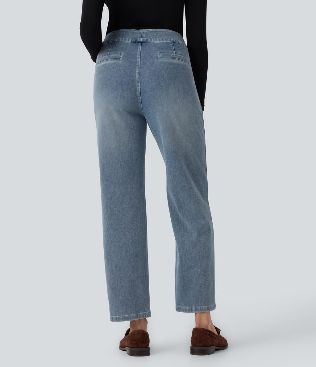 Jean casual Halara Flex™ taille haute jambe droite avec poches