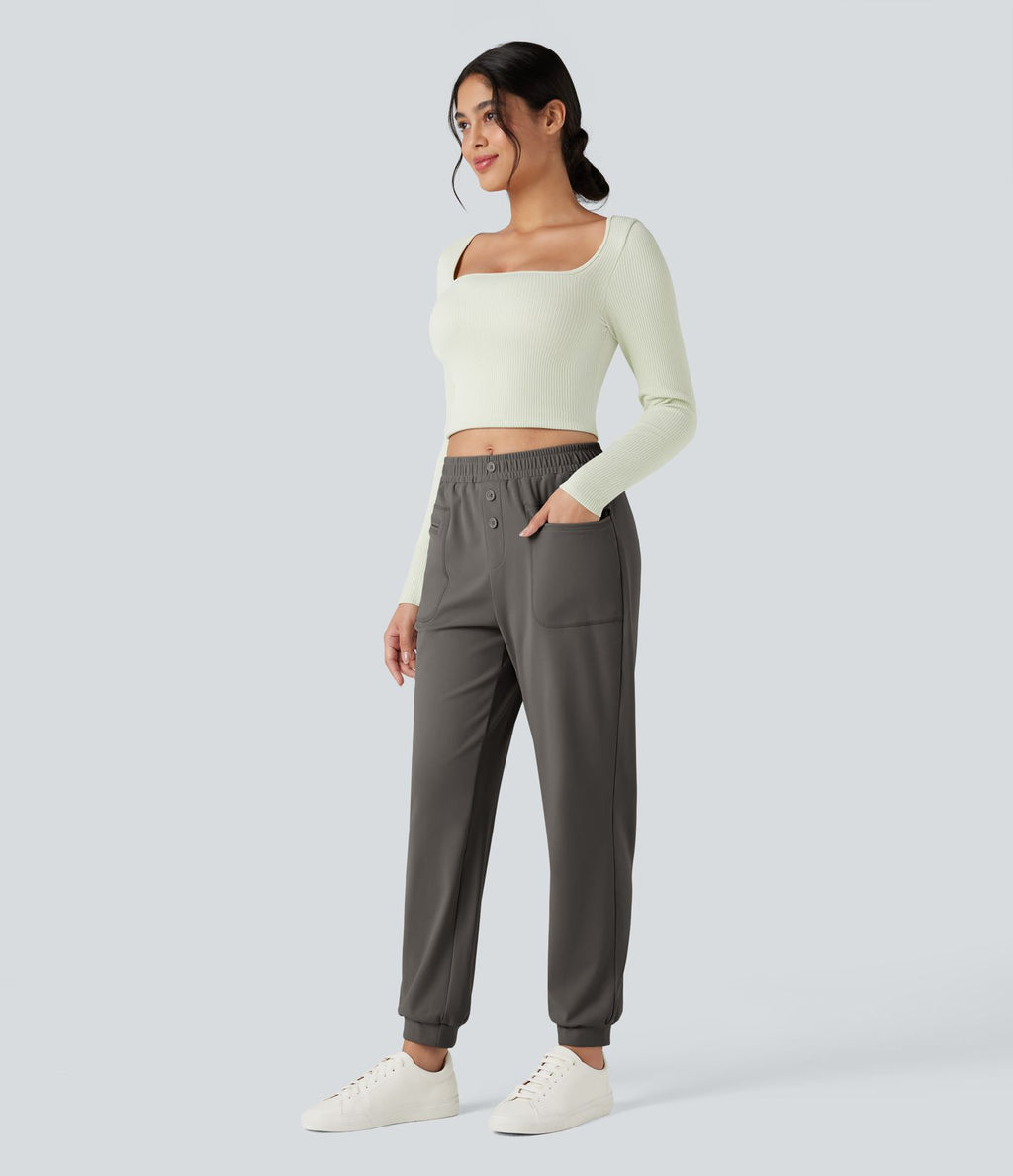 Jogging taille moyenne DayStretch avec poches