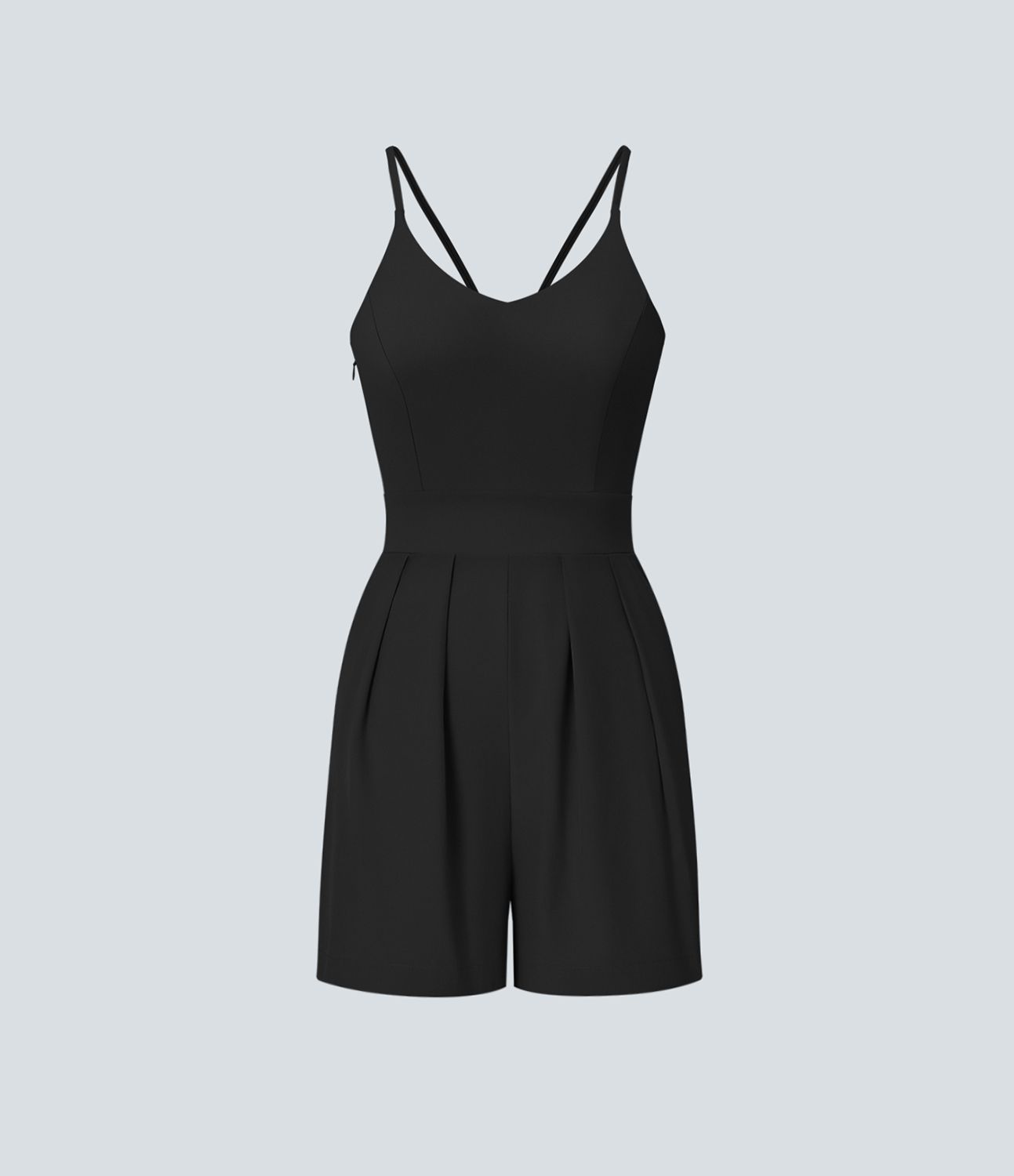 Breezeful™ Combishort Dos Nu Poche Zippée Invisible Sur le Côté Jambe Large Séchage Rapide