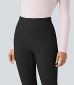 Legging détente côtelé 7/8 taille haute avec poches