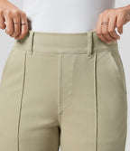 Halara Flex™ Jean Casual Tapered en Tricot Extensible Coloré avec Taille Haute et Poches Latérales