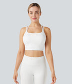 Soutien-gorge de sport yoga SoftlyZero™ Plush soutien souple double bretelles bonnets E-G