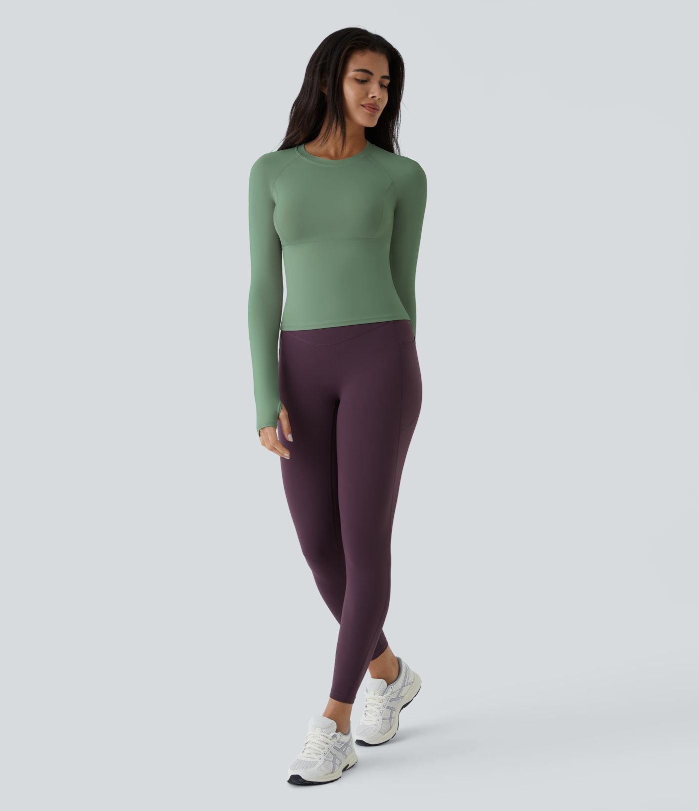 Top Sport Yoga Uni Trous pour les Pouce