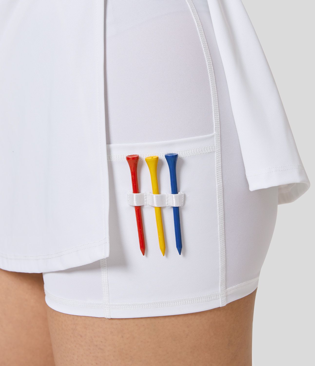 Robe de Golf Sport Mini Cool Touch à Col en Deux Parties avec Poches - Golf Tee Poche