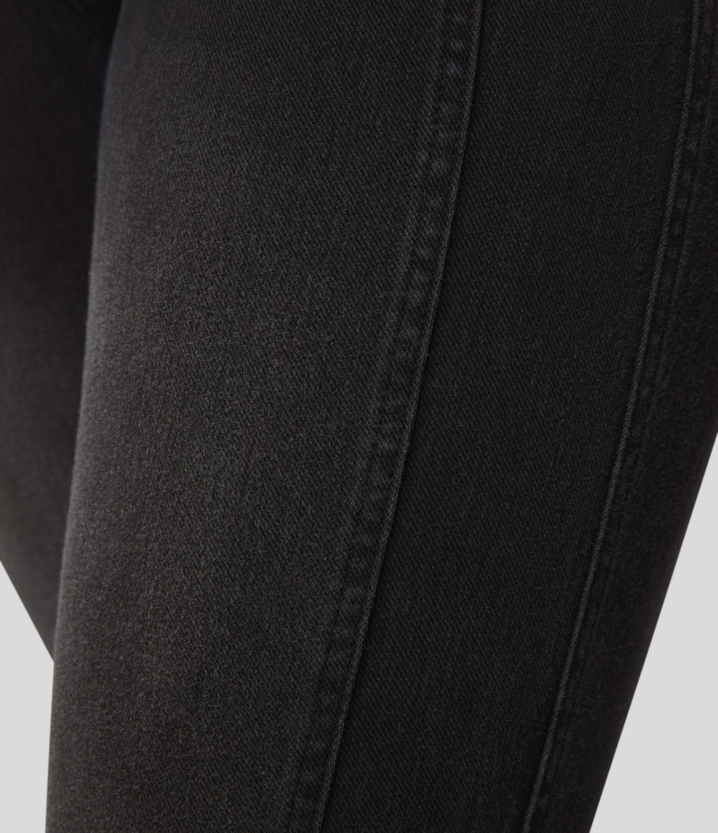 Halara Flex™ Jean Skinny Grande Taille Casual en Tricot Extensible Taille Mi-Haute avec Bouton et Fermeture Éclair et Plusieurs Poches
