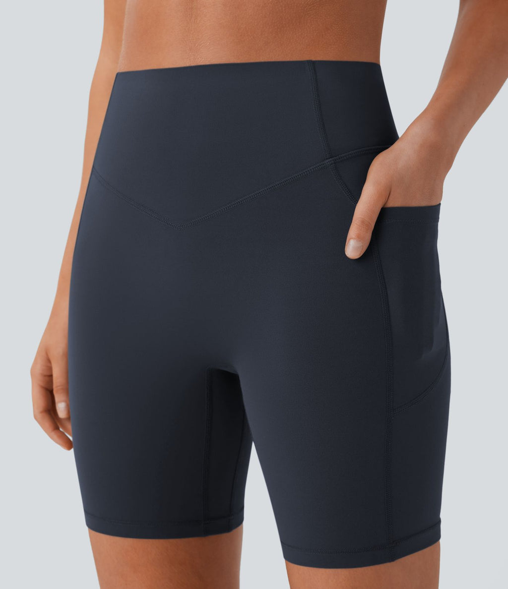 Legging de yoga gainant taille haute chiné à séchage rapide avec poches Halara UltraSculpt™