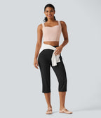 Pantacourt de yoga droit Halara UltraSculpt™ taille haute gainant avec poches