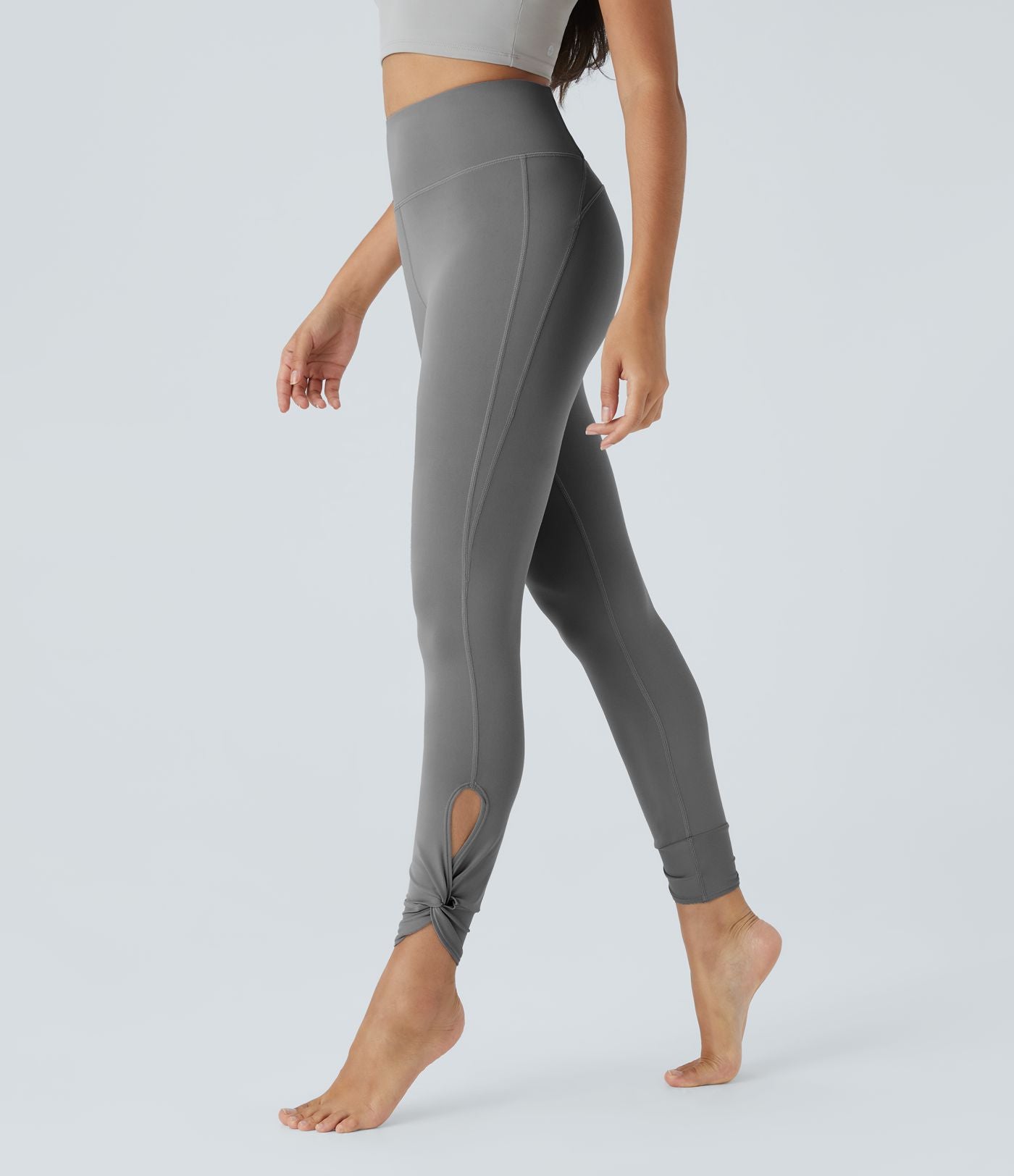 Softlyzero™ Leggings de Yoga Taille Haute avec Poche Arrière Découpée et Torsadée