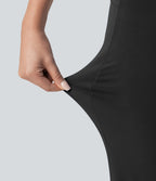 SoftlyZero™ Jogging de danse croisé taille haute avec poches - UPF50+