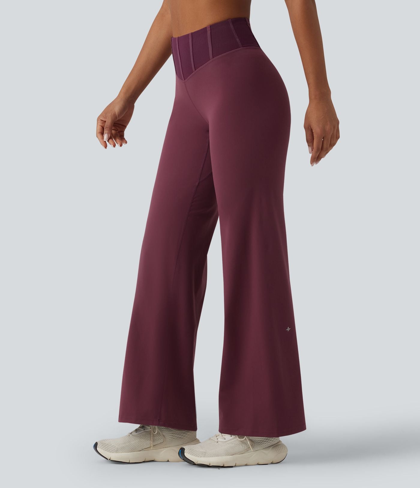 Pantalon yoga Halara UltraSculpt™ gainant coupe droite taille haute avec mesh contrastant