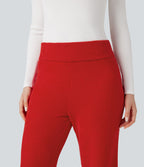 Pantalon détente maille baggy taille mi-haute