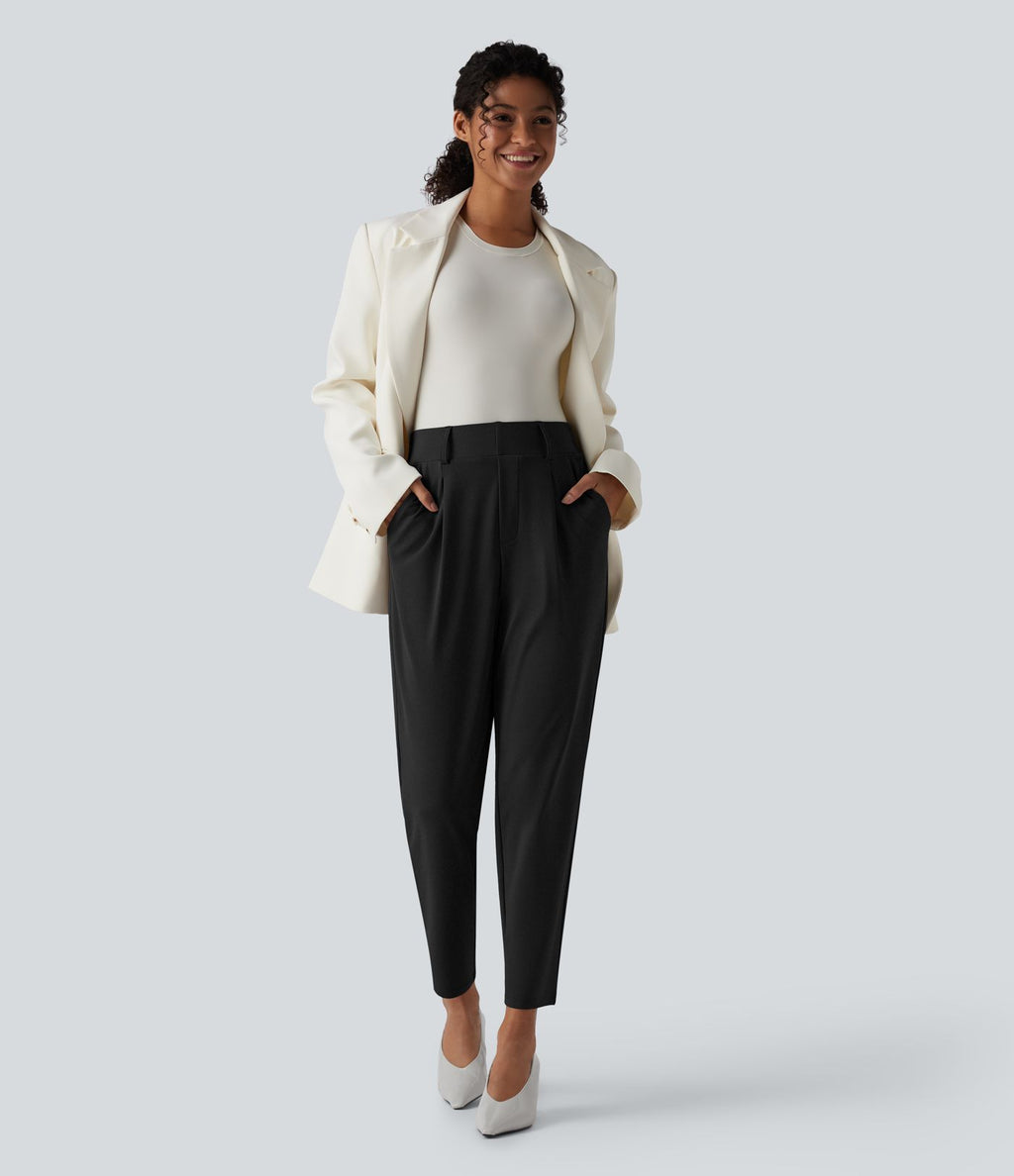 Pantalon de travail Halara Flex™ fuselé taille haute avec poches